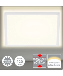 PLAFONIERA CON RETROILLUMINAZIONE LED 42X42 CM, 3000 LM